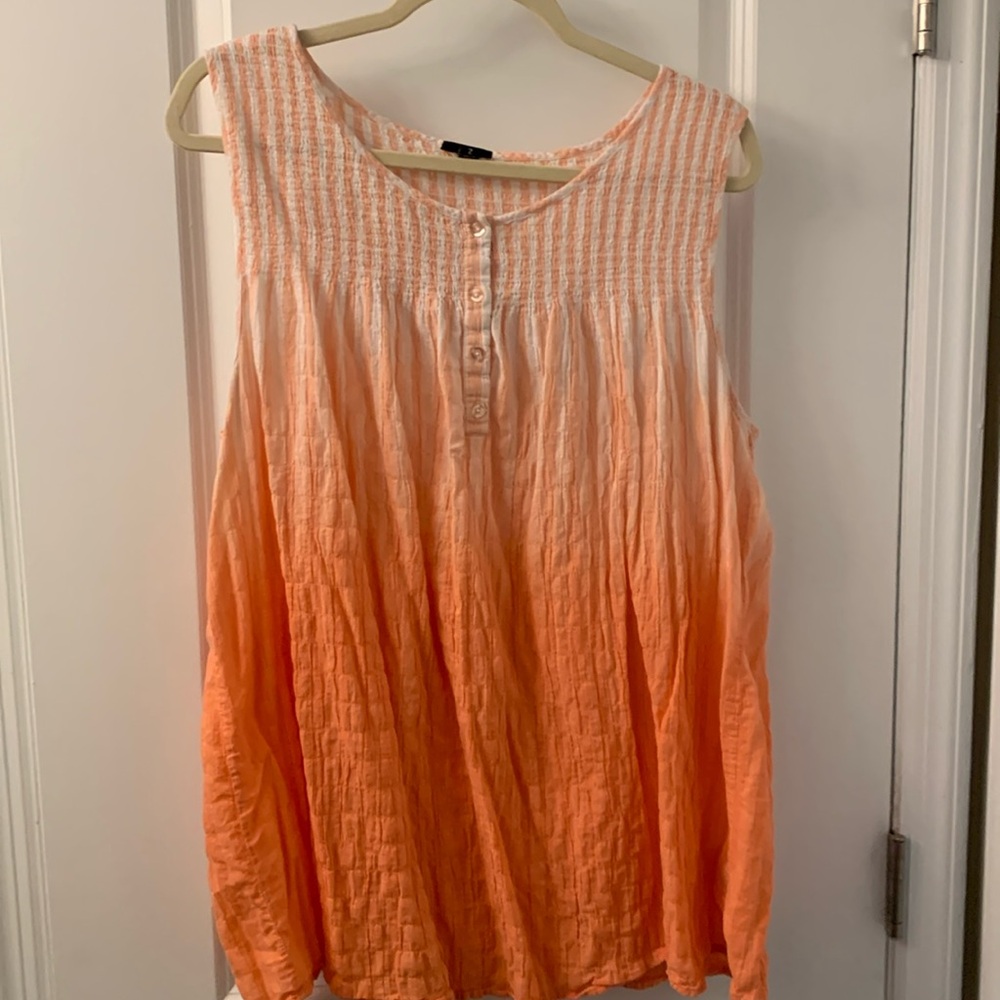 Torrid size 2 (18-20 Ombré sleeveless textured top